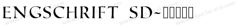 engschrift sd字体转换